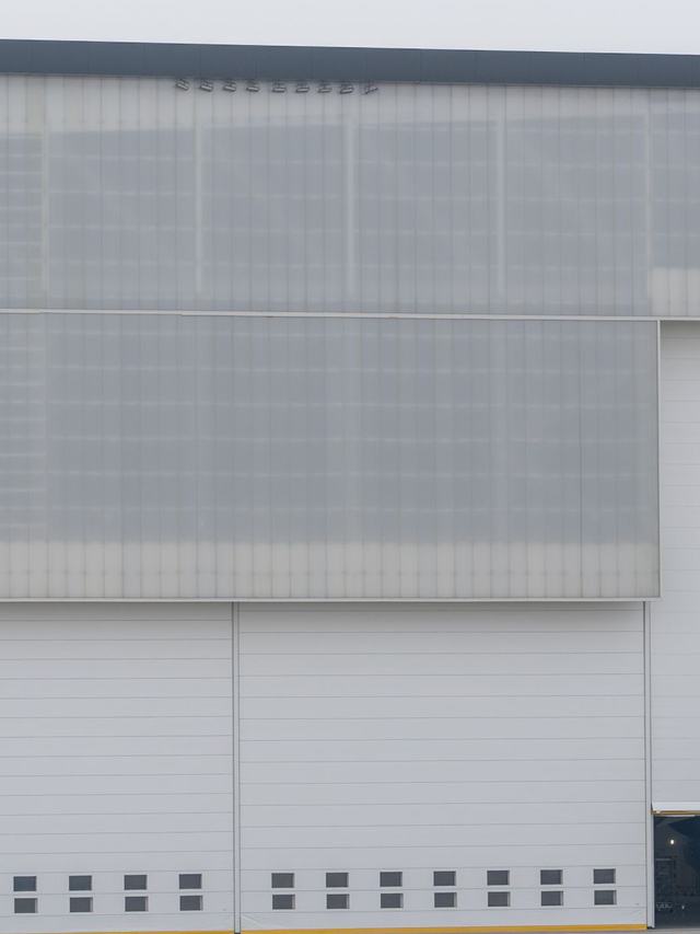Industrial warehouse building exterior